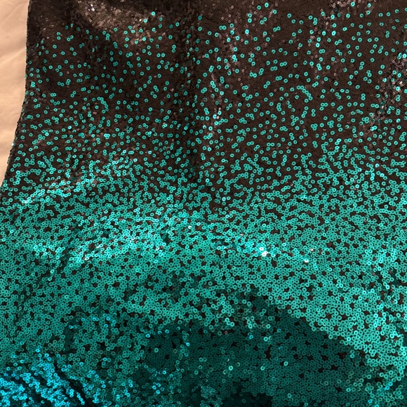Gorgeous Evening Gown - Black to Green Ombre - Picture 10 of 11